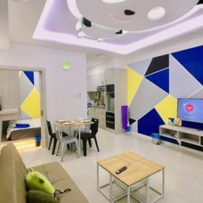 reSTARY - Cartoon, Sutera Avenue Infinity Pool - Imago Opposite - KK City- 4BR,12Pax 来沙旅 卡通主题公寓 - 无边际日落海景泳池 - Imago商场对面 - KK市中心 - 4房12人